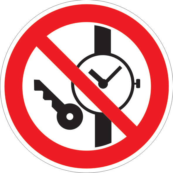 Таблички в помещении: запрещающие запрещается иметь при себе металлические предметы