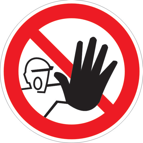 Таблички в помещении: запрещающие доступ посторонним запрещен